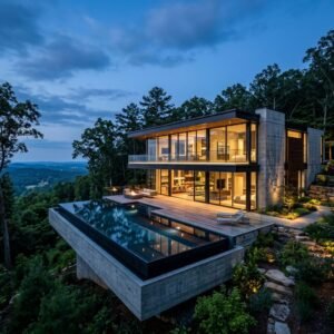 Contemporary Glass Villa Chapel Hill